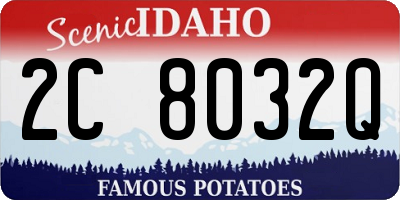 ID license plate 2C8032Q
