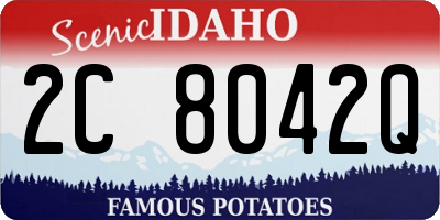 ID license plate 2C8042Q