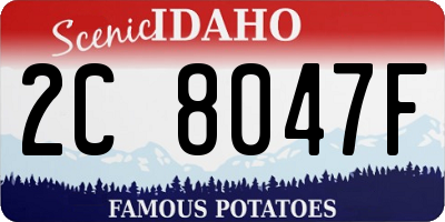 ID license plate 2C8047F
