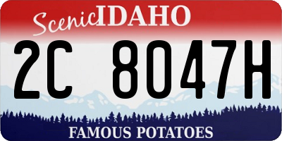 ID license plate 2C8047H