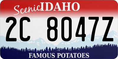 ID license plate 2C8047Z
