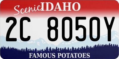 ID license plate 2C8050Y
