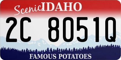 ID license plate 2C8051Q
