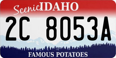 ID license plate 2C8053A