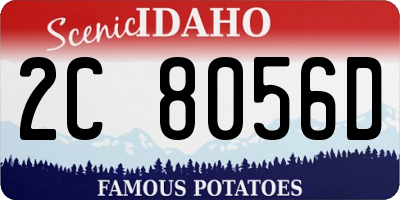 ID license plate 2C8056D
