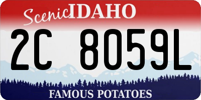 ID license plate 2C8059L