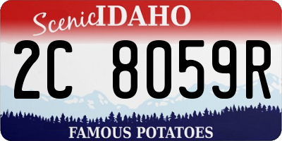 ID license plate 2C8059R