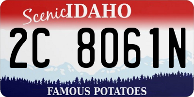ID license plate 2C8061N
