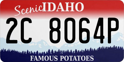 ID license plate 2C8064P