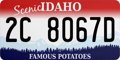 ID license plate 2C8067D