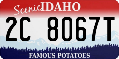ID license plate 2C8067T