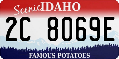 ID license plate 2C8069E