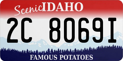 ID license plate 2C8069I