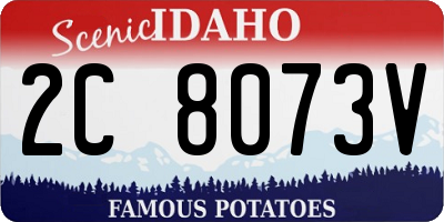 ID license plate 2C8073V