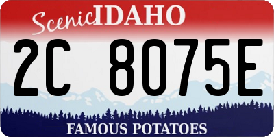 ID license plate 2C8075E