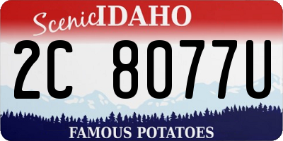 ID license plate 2C8077U