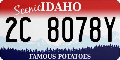 ID license plate 2C8078Y