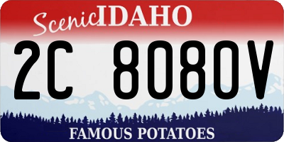 ID license plate 2C8080V
