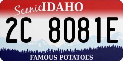 ID license plate 2C8081E