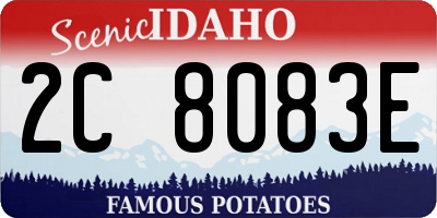 ID license plate 2C8083E