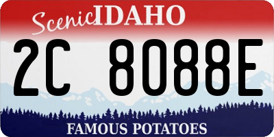 ID license plate 2C8088E