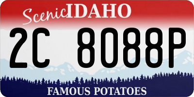 ID license plate 2C8088P