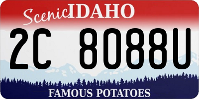 ID license plate 2C8088U