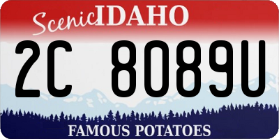 ID license plate 2C8089U