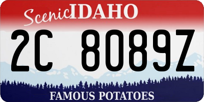 ID license plate 2C8089Z