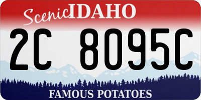 ID license plate 2C8095C