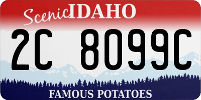 ID license plate 2C8099C