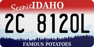 ID license plate 2C8120L
