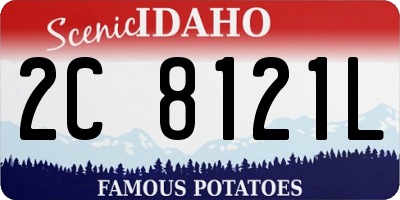 ID license plate 2C8121L