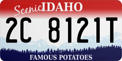 ID license plate 2C8121T