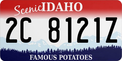 ID license plate 2C8121Z