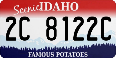 ID license plate 2C8122C