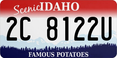 ID license plate 2C8122U