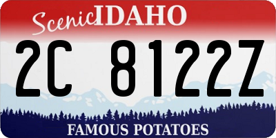 ID license plate 2C8122Z