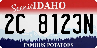 ID license plate 2C8123N