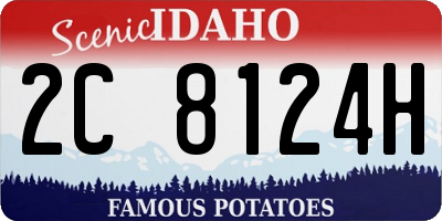 ID license plate 2C8124H