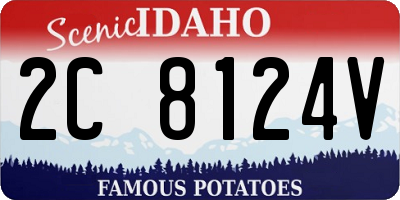 ID license plate 2C8124V