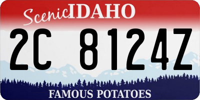 ID license plate 2C8124Z