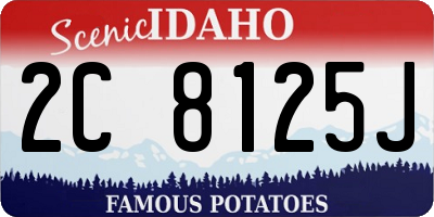 ID license plate 2C8125J