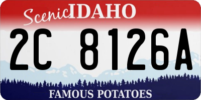 ID license plate 2C8126A