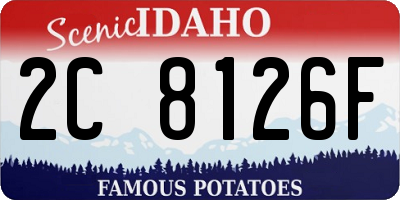ID license plate 2C8126F