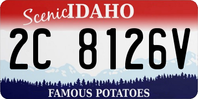 ID license plate 2C8126V