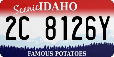 ID license plate 2C8126Y
