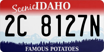 ID license plate 2C8127N