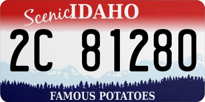 ID license plate 2C8128O