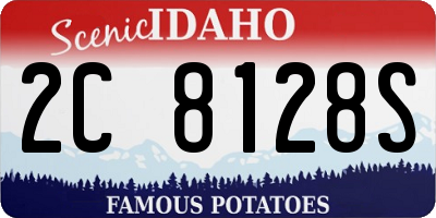 ID license plate 2C8128S